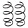 Suspension spring set front coil spring Ø 136 mm KYB for e.g. RENAULT TWINGO