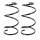 Fahrwerksfedern-Set vorne Schraubenfeder Ø 165 mm KYB für u.a. TOYOTA COROLLA