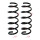 Suspension spring set front axle coil spring Ø 121 mm KYB for BMW 5 Series
