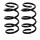 Suspension spring set front coil spring Ø 166 mm KYB for e.g. PEUGEOT BOXER