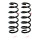 Suspension spring set front axle coil spring Ø 117 mm KYB for BMW 5 Series
