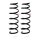 Suspension spring set front axle coil spring Ø 117 mm KYB for BMW 5 Series