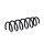 Suspension spring set front axle coil spring Ø 117 mm KYB for BMW 5 Series