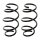 Suspension spring set front coil spring Ø 161 mm KYB for e.g. HYUNDAI IONIQ