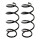 Suspension spring set front coil spring Ø 146 mm KYB for e.g. SUZUKI VITARA