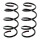 Suspension spring set front axle coil spring Ø 138 mm KYB for AUDI A1