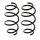 Suspension spring set front coil spring Ø 160 mm KYB for e.g. CITROËN BERLINGO