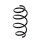 Suspension spring set front coil spring Ø 160 mm KYB for e.g. CITROËN BERLINGO