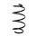 Suspension spring set front axle coil spring Ø 160 mm KYB for e.g. FORD FOCUS