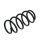 Suspension spring set front axle coil spring Ø 155 mm KYB for RENAULT KANGOO