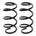 Suspension spring set front axle coil spring Ø 145 mm KYB for VW TIGUAN
