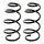 Suspension spring set front axle coil spring Ø 140 mm KYB for VW UP!