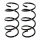 Suspension spring set front axle coil spring Ø 132 mm KYB for e.g. AUDI A3