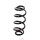 Suspension spring set rear axle coil spring Ø 114 mm KYB for e.g. AUDI A5