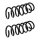 Suspension spring set rear axle coil spring Ø 103 mm KYB for DACIA LOGAN