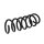 Suspension spring set rear axle coil spring Ø 103 mm KYB for DACIA LOGAN