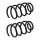 Suspension spring set rear axle coil spring Ø 147 mm KYB for KIA SORENTO