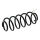 Suspension spring set rear axle coil spring Ø 127 mm KYB for TOYOTA AURIS