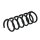 Suspension spring set rear axle coil spring Ø 118 mm KYB for VW TOUAREG