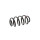 Suspension spring set rear axle coil spring Ø 118 mm KYB for BMW 2 Series