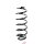 Suspension spring set rear axle coil spring Ø 113 mm KYB for e.g. CITROËN C4