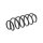 Suspension spring set rear axle coil spring Ø 113 mm KYB for e.g. CITROËN C4