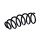 Suspension spring set rear axle coil spring Ø 108 mm KYB for DACIA SANDERO