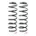 Suspension spring set rear coil spring Ø 122 mm KYB for e.g. CHEVROLET AVEO