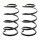 Suspension spring set rear axle coil spring Ø 122 mm KYB for OPEL ADAM