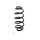 Suspension spring set rear coil spring Ø 107 mm KYB for e.g. RENAULT TWINGO