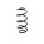 Suspension spring set rear axle coil spring Ø 112 mm KYB for SUZUKI CELERIO