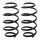 Suspension spring set rear axle coil spring Ø 120 mm KYB for TOYOTA YARIS