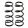 Suspension spring set rear axle coil spring Ø 129 mm KYB for FORD FOCUS
