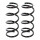 Suspension spring set rear axle coil spring Ø 133 mm KYB for FORD FOCUS
