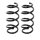 Suspension spring set rear axle coil spring Ø 152 mm KYB for TESLA MODEL