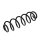 Suspension spring set rear axle coil spring Ø 119 mm KYB for TOYOTA C-HR