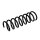 Suspension spring set rear axle coil spring Ø 111 mm KYB for VOLVO V40