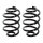 Suspension spring set rear axle coil spring Ø 140 mm KYB for NISSAN LEAF