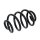 Suspension spring set rear axle coil spring Ø 140 mm KYB for NISSAN LEAF