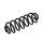 Suspension spring set rear axle coil spring Ø 121 mm KYB for e.g. VW TOURAN