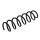 Suspension spring set rear axle coil spring Ø 114 mm KYB for BMW 5 Series