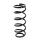 Suspension spring set rear axle coil spring Ø 150 mm KYB for NISSAN NAVARA