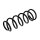 Suspension spring set rear axle coil spring Ø 150 mm KYB for NISSAN NAVARA