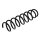 Suspension spring set rear axle coil spring Ø 114 mm KYB for BMW 5 Series