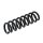 Suspension spring set rear axle coil spring Ø 93 mm KYB for BMW 3 Series