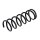 Suspension spring set rear axle coil spring Ø 110 mm KYB for SUBARU LEGACY