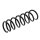 Suspension spring set rear axle coil spring Ø 111 mm KYB for BMW 6 Series