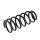 Suspension spring set rear axle coil spring Ø 123 mm KYB for HONDA CIVIC