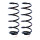 Suspension spring set rear axle coil spring Ø 124.6 mm KYB for MB B-KLASSE
