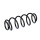 Suspension spring set rear axle coil spring Ø 124.6 mm KYB for MB B-KLASSE
